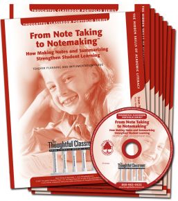 From Note Taking to Notemaking Professional Learning Club Kit